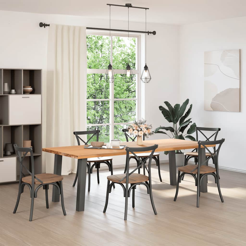 Vidaxl console tafelpoten 4 st 72 cm staal antraciet