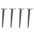 Vidaxl salontafelpoten conische vorm 4 st 30-31 cm staal antraciet