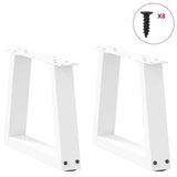 Vidaxl salontafelpoten 2 st v-vormig 30x(30-31,3) cm staal wit