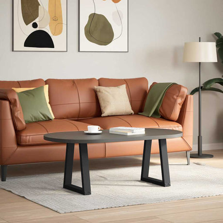Vidaxl salontafelpoten 2 st v-vormig 38x(42-43,3) cm staal zwart