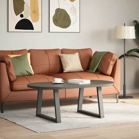 Vidaxl salontafelpoten 2 st v-vormig 60x(42-43,3) cm staal antraciet