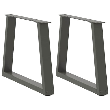 Vidaxl salontafelpoten 2 st v-vormig 70x(42-43,3) cm staal antraciet
