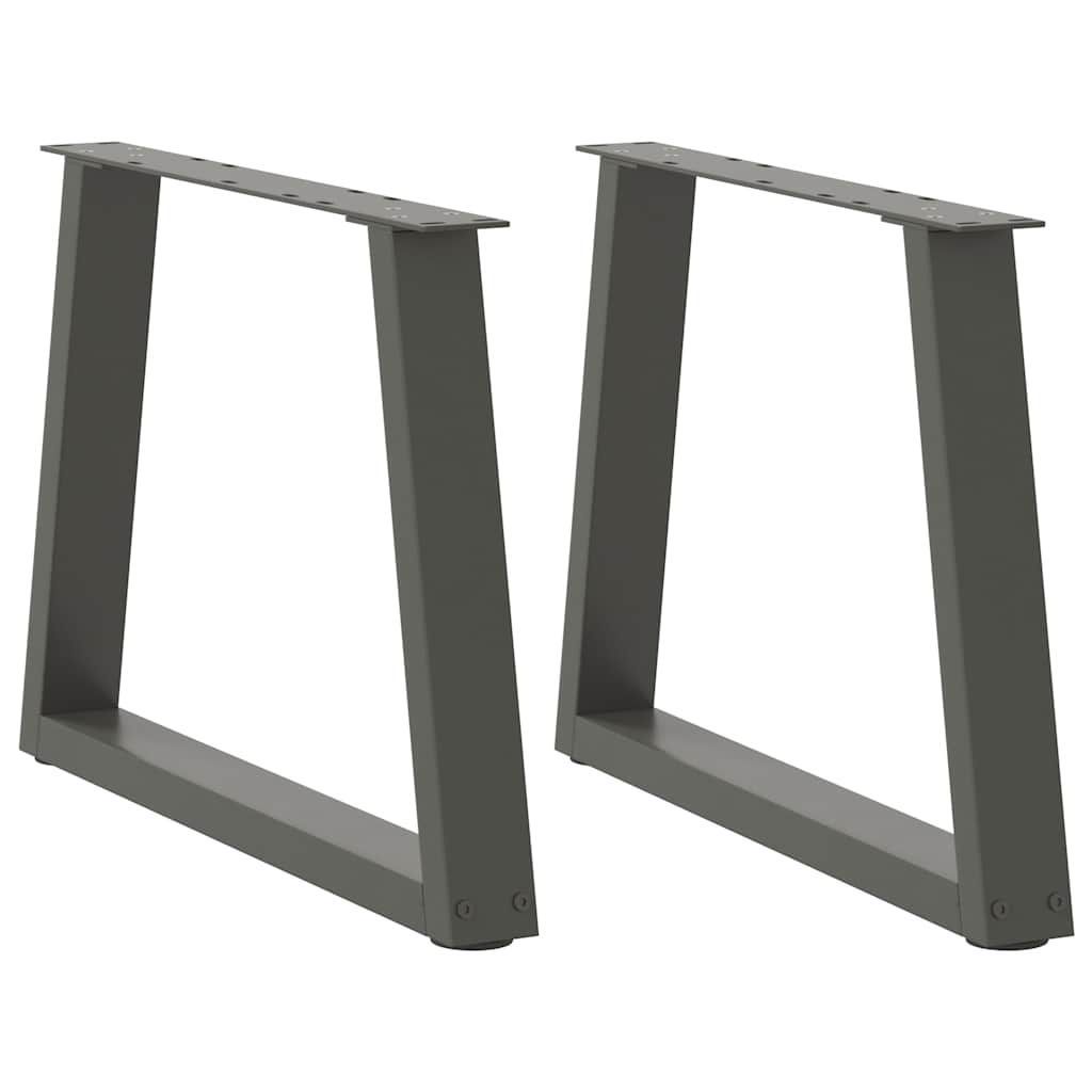 Vidaxl salontafelpoten 2 st v-vormig 70x(42-43,3) cm staal antraciet
