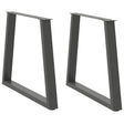 Vidaxl eettafelpoten 2 st v-vormig 70x(72-73,3) cm staal antraciet