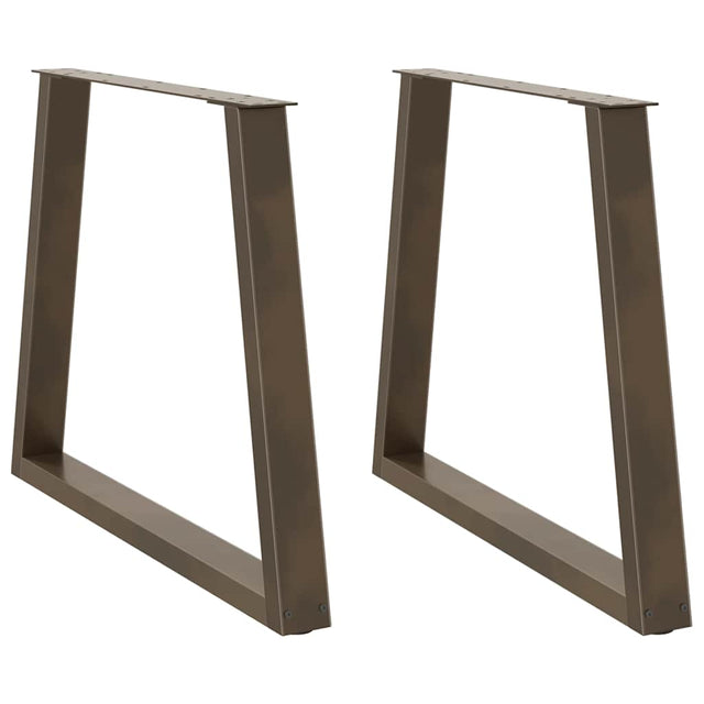 Vidaxl eettafelpoten 2 st v-vormig 80x(72-73,3) cm staal naturel