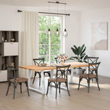 Vidaxl eettafelpoten 3 st v-vormig 100x(72-73,3) cm staal wit