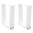 Vidaxl salontafelpoten 2 st v-vormig 30x(30-31,3) cm staal wit