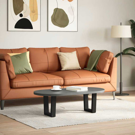 Vidaxl salontafelpoten 2 st v-vormig 40x(30-31,3) cm staal zwart