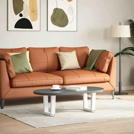 Vidaxl salontafelpoten 2 st v-vormig 40x(30-31,3) cm staal wit