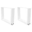 Vidaxl salontafelpoten 2 st v-vormig 60x(30-31,3) cm staal wit