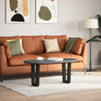 Vidaxl salontafelpoten 2 st v-vormig 28x(42-43,3) cm staal zwart