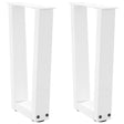 Vidaxl salontafelpoten 2 st v-vormig 38x(42-43,3) cm staal wit