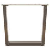 Vidaxl salontafelpoten 2 st v-vormig 50x(42-43,3) cm staal naturel