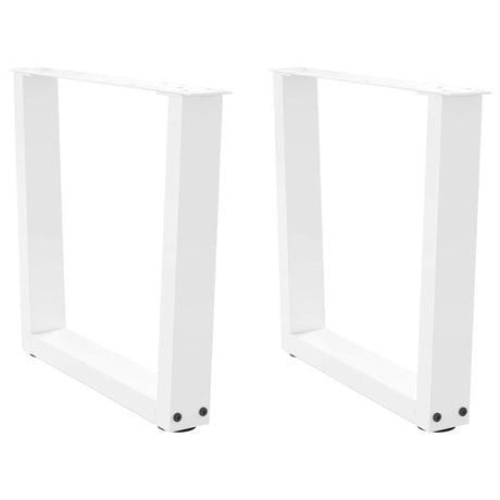 Vidaxl salontafelpoten 2 st v-vormig 60x(42-43,3) cm staal wit