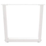 Vidaxl salontafelpoten 2 st v-vormig 60x(42-43,3) cm staal wit
