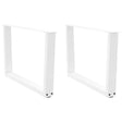 Vidaxl salontafelpoten 2 st v-vormig 70x(42-43,3) cm staal wit