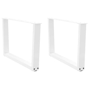 Vidaxl salontafelpoten 2 st v-vormig 70x(42-43,3) cm staal wit