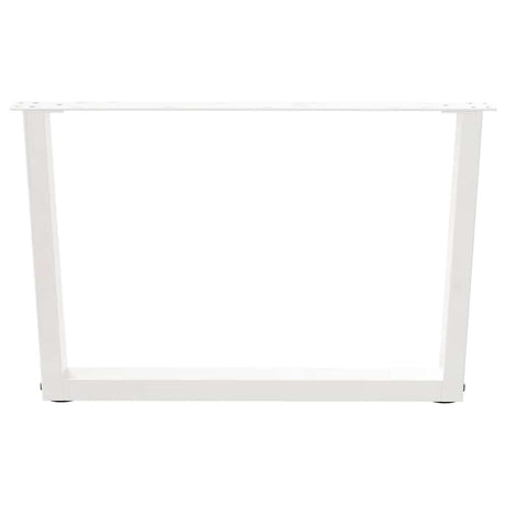 Vidaxl salontafelpoten 2 st v-vormig 70x(42-43,3) cm staal wit