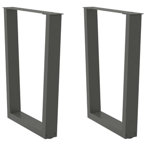 Vidaxl eettafelpoten 2 st v-vormig 70x(72-73,3) cm staal antraciet