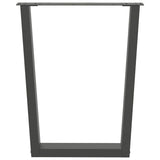 Vidaxl eettafelpoten 2 st v-vormig 70x(72-73,3) cm staal antraciet