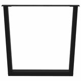 Vidaxl eettafelpoten 2 st v-vormig 80x(72-73,3) cm staal zwart