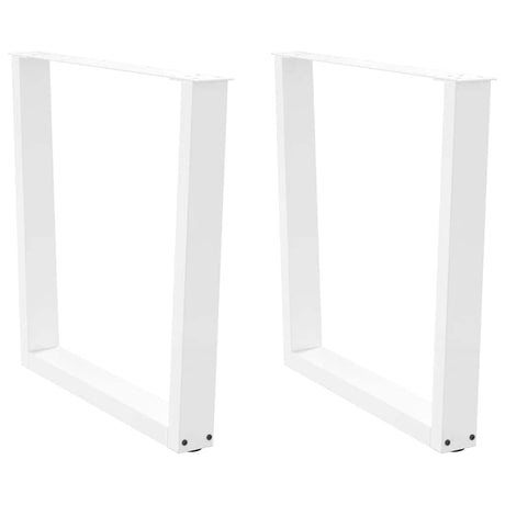 Vidaxl eettafelpoten 2 st v-vormig 80x(72-73,3) cm staal wit