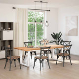 Vidaxl eettafelpoten 2 st v-vormig 80x(72-73,3) cm staal wit