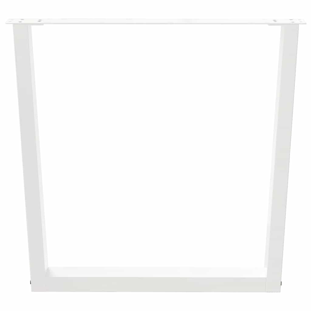 Vidaxl eettafelpoten 2 st v-vormig 80x(72-73,3) cm staal wit