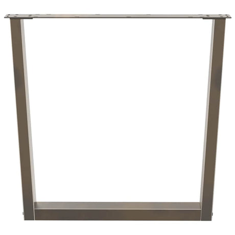 Vidaxl eettafelpoten 2 st v-vormig 80x(72-73,3) cm staal naturel