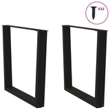 Vidaxl eettafelpoten 2 st v-vormig 90x(72-73,3) cm staal zwart