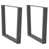 Vidaxl eettafelpoten 2 st v-vormig 90x(72-73,3) cm staal antraciet