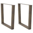 Vidaxl eettafelpoten 2 st v-vormig 90x(72-73,3) cm staal naturel