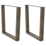 Vidaxl eettafelpoten 2 st v-vormig 90x(72-73,3) cm staal naturel