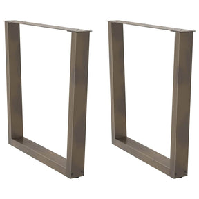 Vidaxl eettafelpoten 2 st v-vormig 90x(72-73,3) cm staal naturel