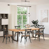 Vidaxl eettafelpoten 2 st v-vormig 90x(72-73,3) cm staal naturel