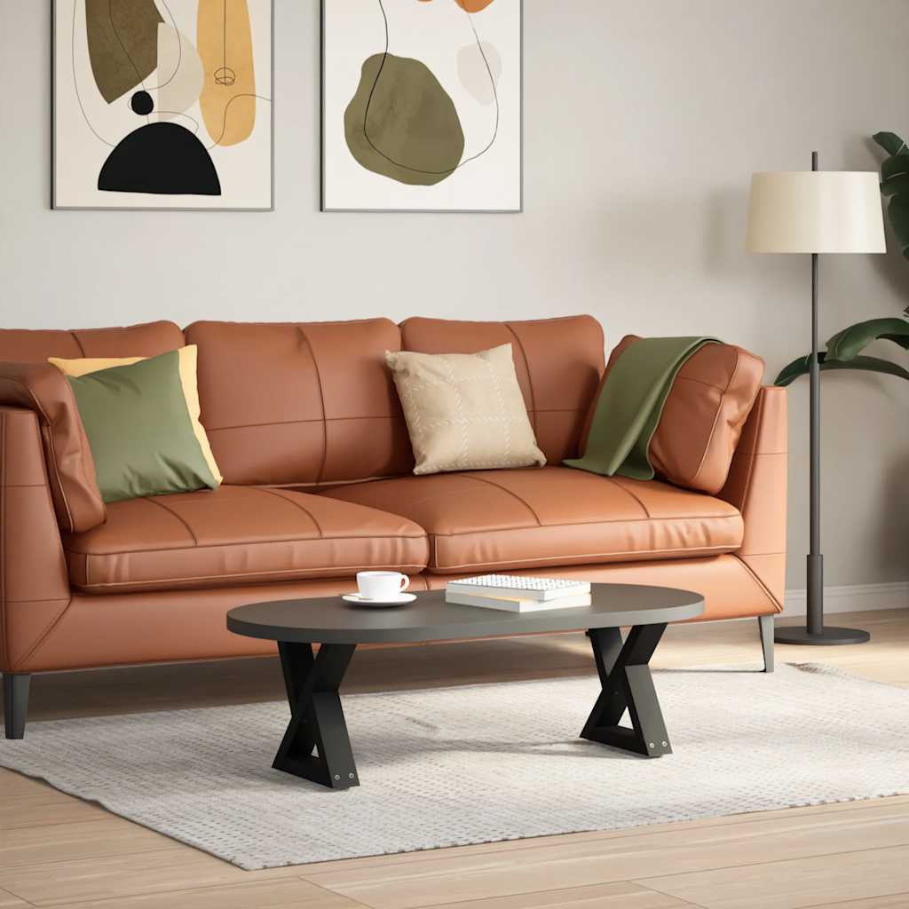 Vidaxl salontafelpoten 2 st 30x(30-31,3) cm staal zwart