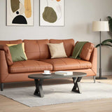 Vidaxl salontafelpoten 2 st 30x(30-31,3) cm staal antraciet