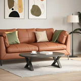 Vidaxl salontafelpoten 2 st 50x(30-31,3) cm staal antraciet