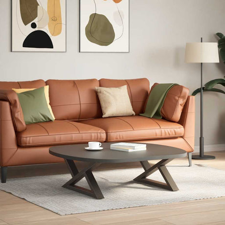 Vidaxl salontafelpoten 2 st 70x(30-31,3) cm staal naturel