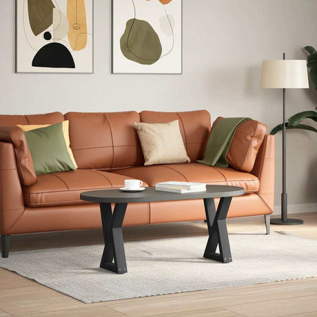 Vidaxl salontafelpoten 2 st 28x(42-43,3) cm staal zwart