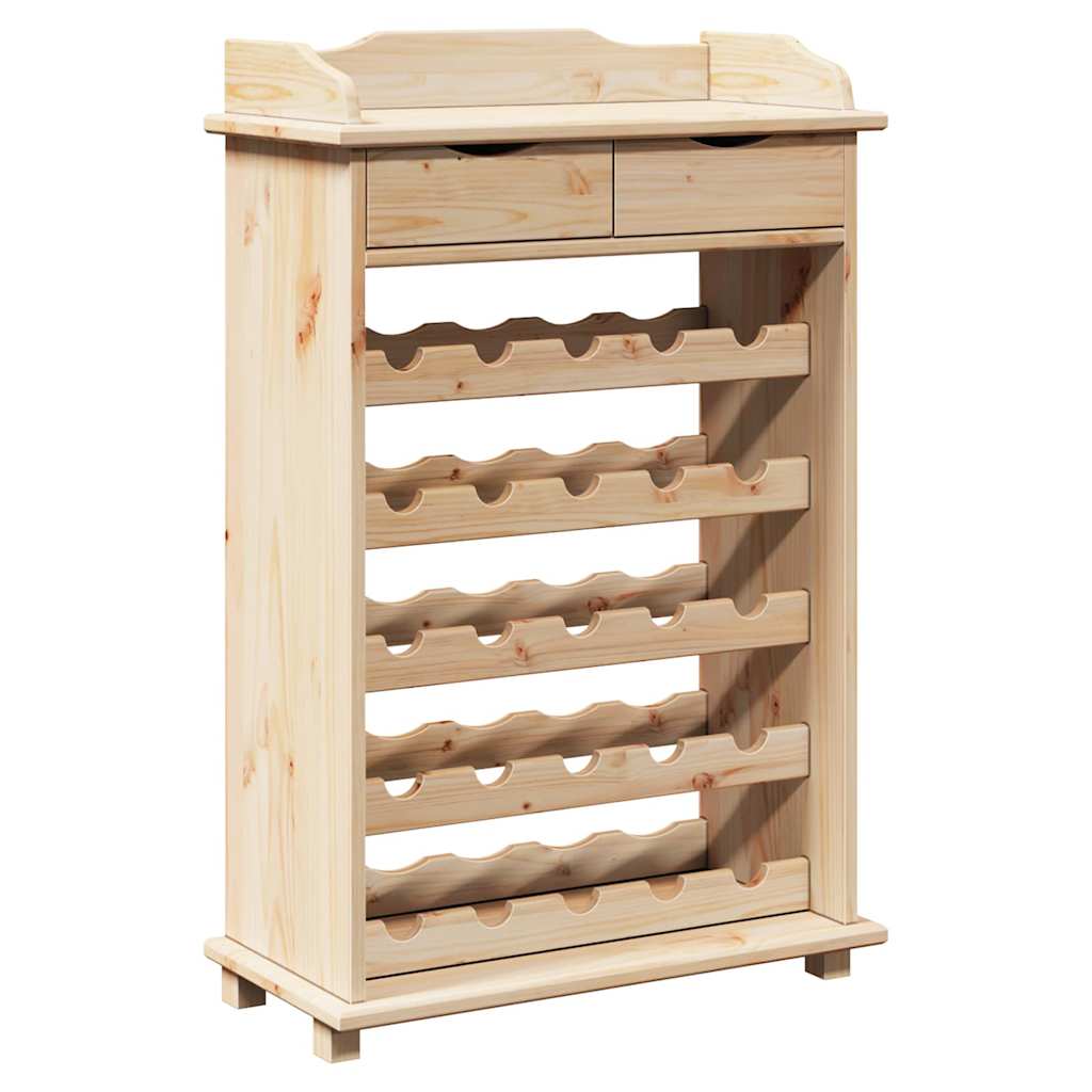 Vidaxl wijnrek naturel 58 x 28 x 90 cm massief grenenhout