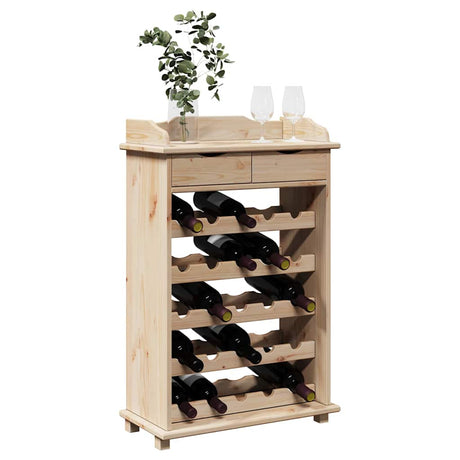 Vidaxl wijnrek naturel 58 x 28 x 90 cm massief grenenhout