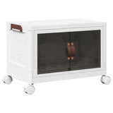 Vidaxx Aufbewahrungsbox stapelbar mit Rollen 28 l 48,5x29,5x33 cm