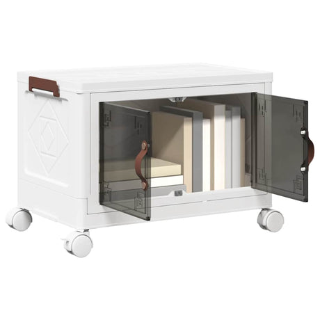 Vidaxx Aufbewahrungsbox stapelbar mit Rollen 28 l 48,5x29,5x33 cm