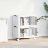 Vidaxx Aufbewahrungsbox stapelbar mit Rollen 2-lagig 28 l 48,5x29,5x59,5 cm