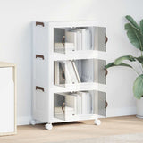 Vidaxx Aufbewahrungsbox stapelbar mit Rollen 3-lagig 28 l 48,5x29,5x86 cm