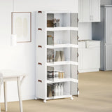 Vidaxx Aufbewahrungsbox stapelbar mit Rollen 5-lagig 75 l 64x40x179 cm
