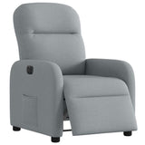 Vidaxl fauteuil elektrisch verstelbaar stof lichtgrijs