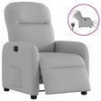 Vidaxl fauteuil elektrisch verstelbaar stof wolk grijs