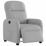 Vidaxl fauteuil elektrisch verstelbaar stof wolk grijs